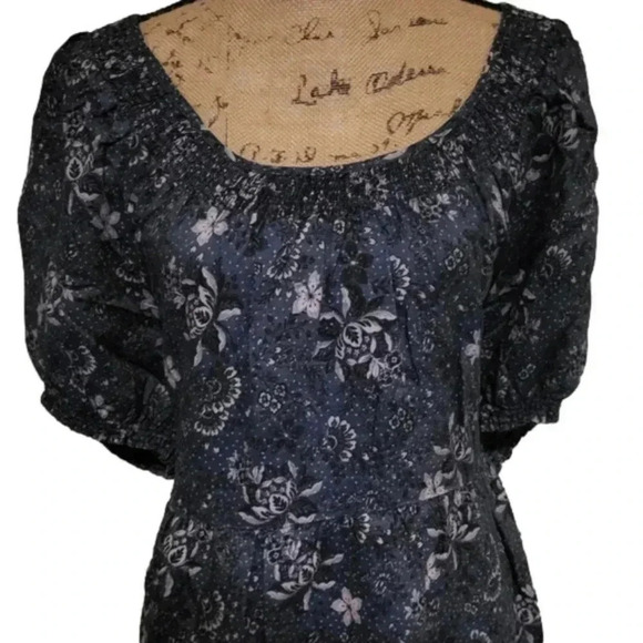 Torrid Mini Chambray Puff‎ Sleeve Smocked Dress Size 2X - Picture 6 of 7